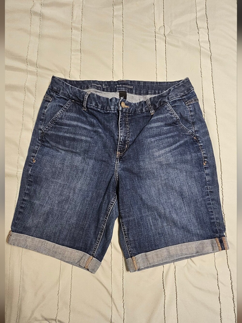 Lane Bryant Women's Bermuda Denim Shorts Size 20